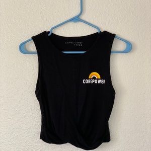 CorePower twist crop tank